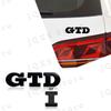3D Metal Car Emblem GTI GTD Logo Front Grille Sticker Decor For Volkswagen Polo Golf 5 6 7 Mk6 Mk7 Passat Car Rear Trunk Badge DA0