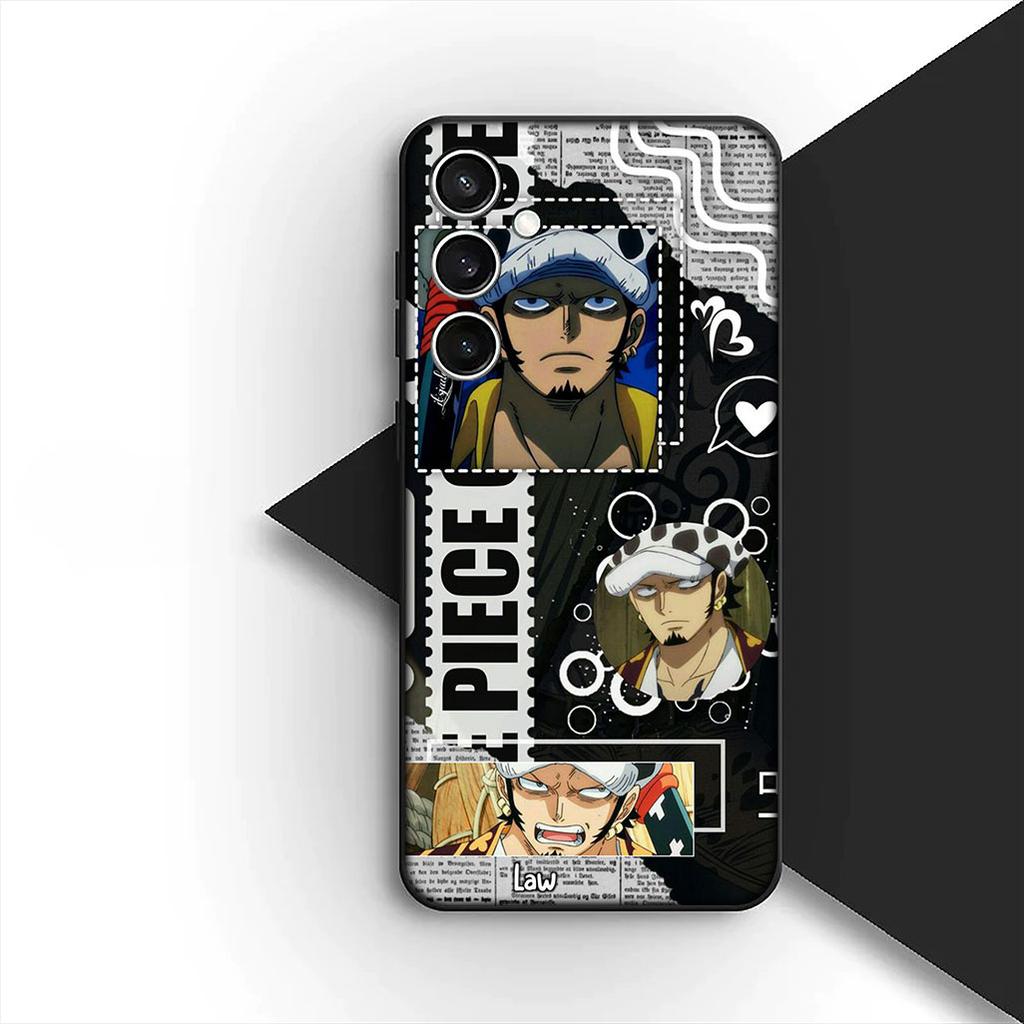 for Samsung Galaxy A35 A36 A55 A26 A05 A06 A14 A50 A51 A53 A54 A12 A13 A23 Phone Case Water Law One Piece Luffy Roronoa Zoro