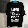Графичная футболка в японском стиле Streetwear Унисекс Williams Racing Ограниченная серия Премиум Хлопок С принтом Короткий рукав Повседневная