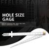 Wedge Taper Ruler Stainless Steel Welding Taper Feeler Gauge Depth Ruler Hole Inspection For Measurement Tool 1-15mm Taper Gaug