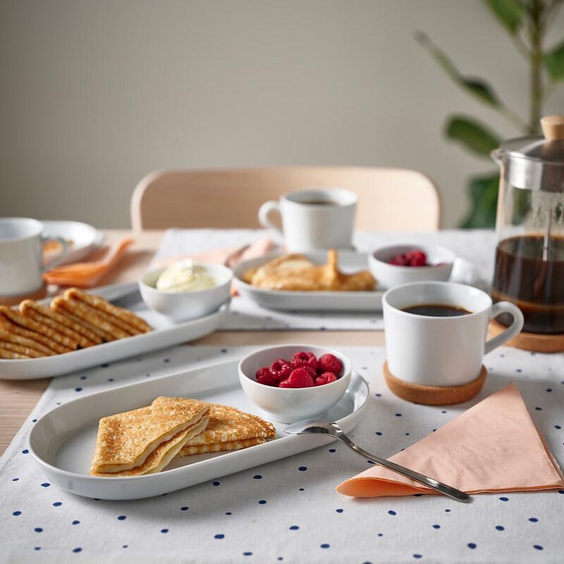 IKEA 365+ White Ceramic Serving Plate