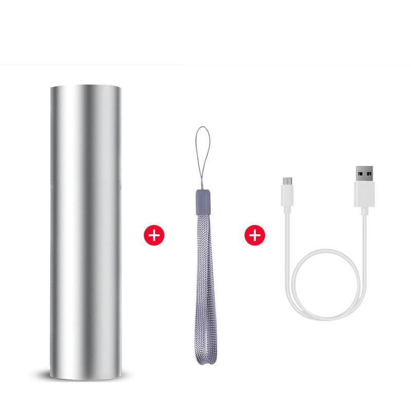 Мини-телескопический зум-фонарик 3 режима света, USB-перезаряжаемый, водонепроницаемый, мощный, для улицы, портативный фонарь