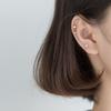 Hermosa:J E067 925 Silver Earrings, 5-Piece Set, Daily Cubic Mini Earrings