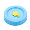 1/4Pcs Plastic Leak-Proof Food Storage With Straw Hole Canning Lids Jar Caps Mason Jar Lids