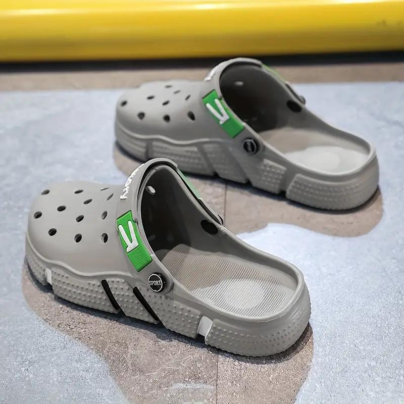 Men's Casual Comfortable Clogs, Breathable Wear-resistant Clogs For Indoor Outdoor Beach Garden, Summer