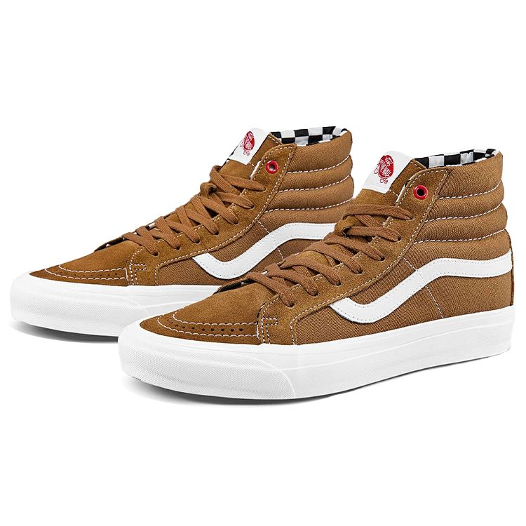 Ray Barbee x Vans OG SK8-Hi Leica Brown Унисекс Кроссовки Светло-коричневый Настоящий белый VN0A4BVB92P