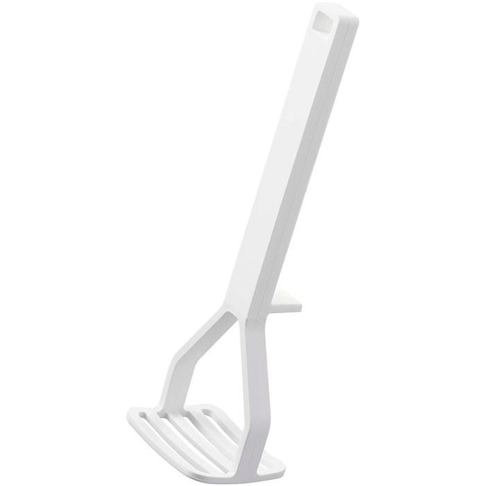 Yamazaki Silicone Handle Potato Masher White 6 x 5 x 20cm Tower Dishwasher Safe Kitchen Tool 6360