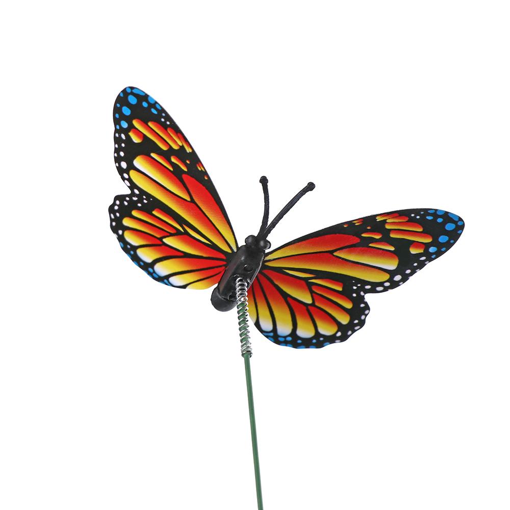 Bonsai Ornaments Garden Decoration Fake Butterflies Simulation Color Artificial Butterfly with Rods