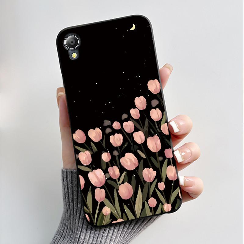 For Asus Zenfone Live (L1) ZA550KL Case Soft Silicone Black Shell Cover Funda Cute Flower Cartoon Printing Phone Casing Capa