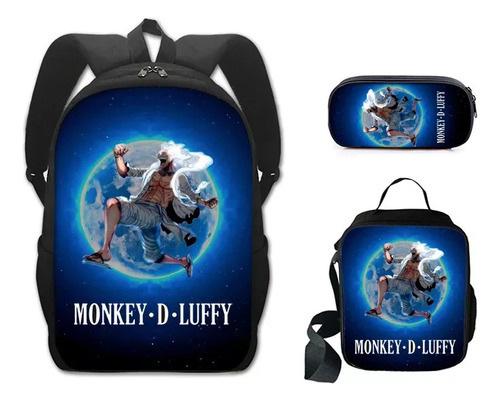 Rhythm Box Sprunki Student School Bag Backpack Backpack Three-Piece Set