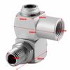 4Pcs 1/4NPT Thread Universal Swivel Connector Pneumatic Connector  Air Pipe Connection