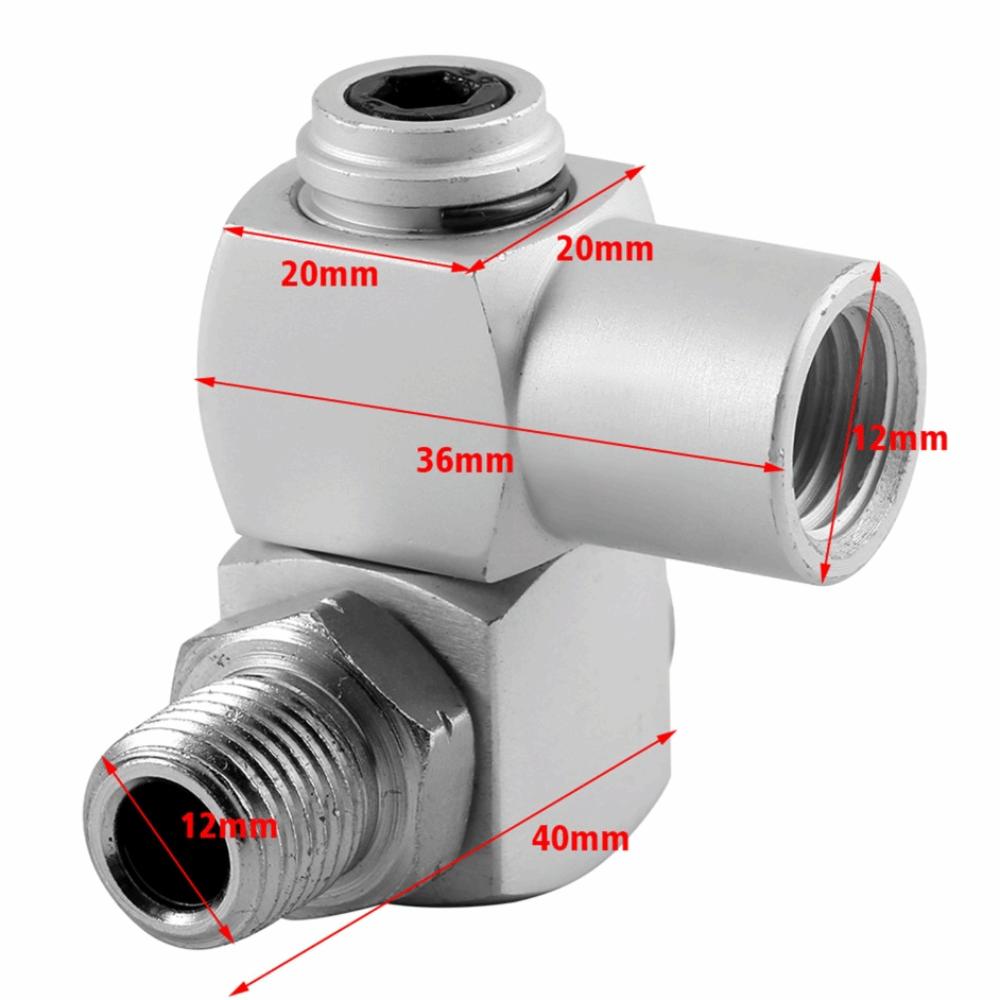 4Pcs 1/4NPT Thread Universal Swivel Connector Pneumatic Connector Air Pipe Connection