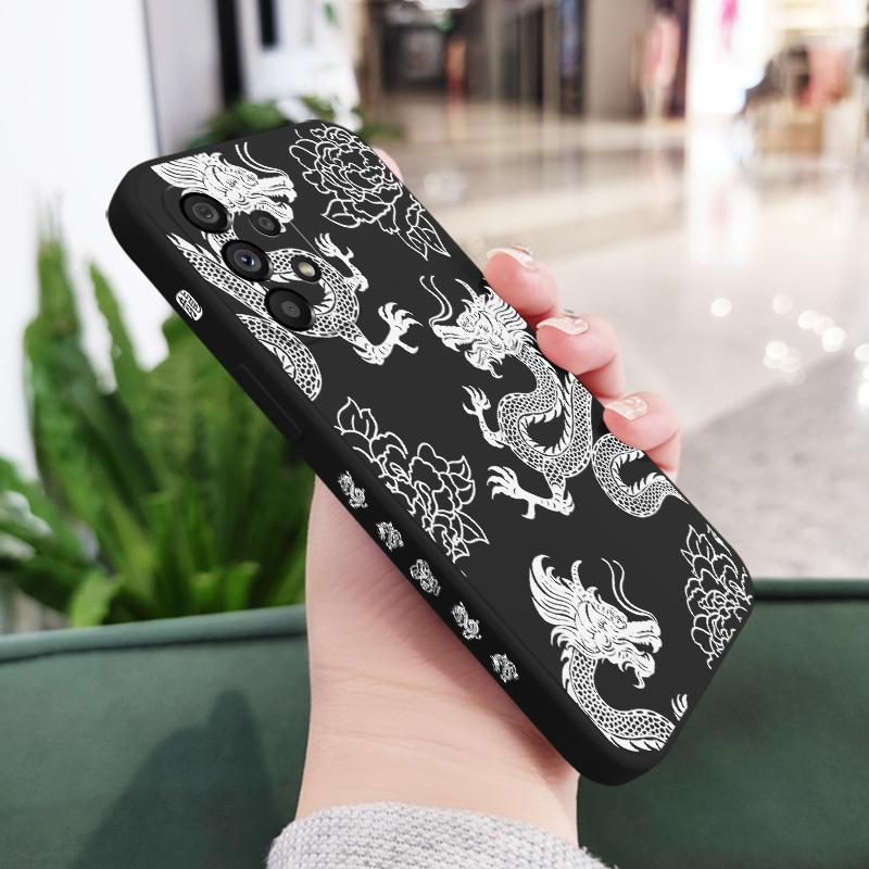 Счастливый Дракон Чехол Для Samsung Galaxy A73 A53 A33 A23 A13 A03 A72 A52 A52S A32 A22 A12 A02 A02S A71 A51 A31 A21S 4G 5G Обложка