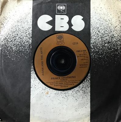 7-дюймовая пластинка ADAM & THE ANTS - Prince Charming CBSA1408 CBS 1981 UK Рок Б/У