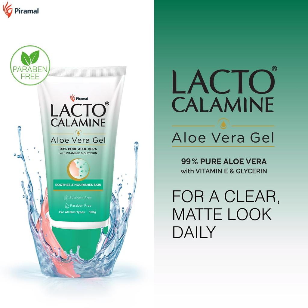 Lacto Calamine Aloe Vera Gel For Face Body And Hair | 150g Moisturizer For Hydrating Skin