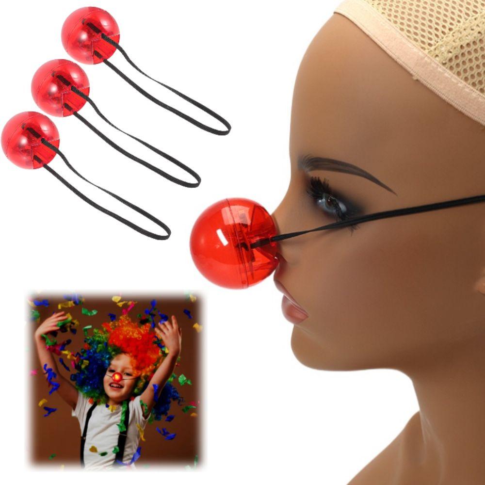 Stage Performances Clown Red Nose Dress-up Light Glowing Red Nose  Party Decoration