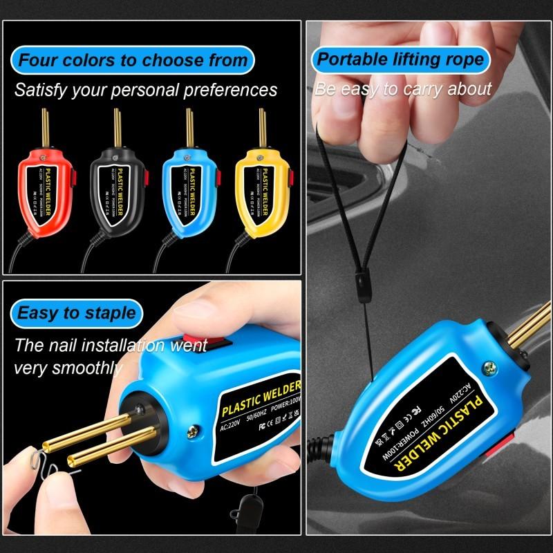 100W Portable Plastic Welder Hot Stapler Plastic Repair Kit