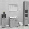VidaXL Bathroom Furniture Sonoma Grey Engineered Wood 815529