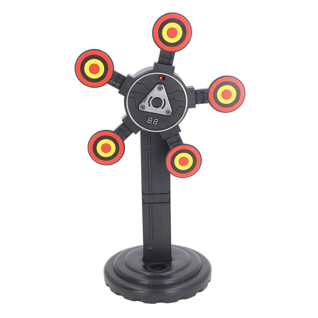 Детская электронная мишень для подсчета очков, игрушка с автоматическим сбросом, звуковым эффектом, вращающаяся на 360 градусов, подвижная мишень для соревнований и тренировок