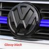 HAT1 2Pcs Car Front Grill Rear Emblem Lid Covers Logo Sticker For Volkswagen VW GOLF 5 6 7 8 MK5 MK6 MK7 MK8 POLO Scirocco sportvan