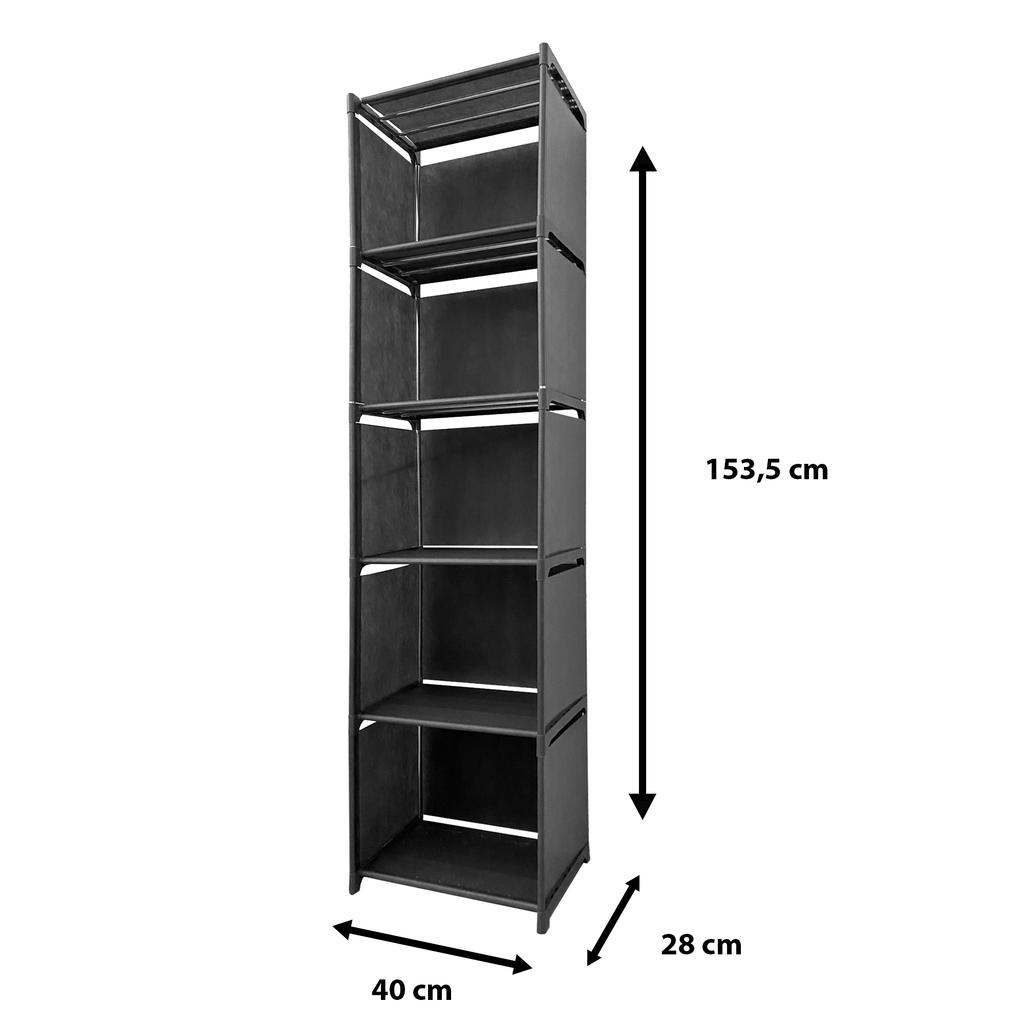 Estanteria Ordenacion 2 Pisos PVC & Tela Nyana Home 31x41x29 cm