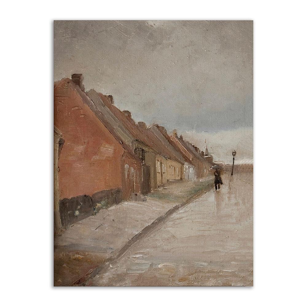 Vintage Reading Woman Portrait Wall Art Antique Retro Canvas Painting Decoration Picture For Living Room Home Wall Poster Art