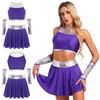 School Girls Uniform Top Mini Skirts Halloween Cosplay Costume Cheerleading Dance Suit Dance Costume