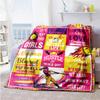 Flame Baseball Personalized Name Blanket Throw Personalized Blanket Soft Warm Cozy Versatile for Chair Bedding Living Room Bed All-Season Use