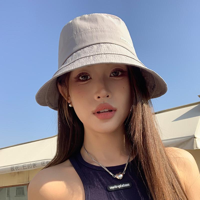 Summer Outdoor Sun Protection Sun Hat Korean Style Thin Sun Hat Spring and Autumn New Hat Women's Fashion Versatile Fisherman's Hat