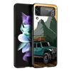 Чехол для телефона в стиле японского дрейфа JDM Sports Car для Samsung Galaxy Z Flip 3 4 5, черный, складной, жесткий, из поликарбоната, защитный чехол