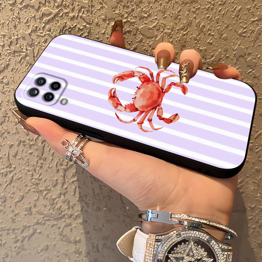 Морские Животные Мягкий Чехол-Крышка для Телефона для Samsung Galaxy A14 A15 A51 A52 A33 A34 A24 A31 A54 A71 A12 A13 A35 A41 A22 A23 A16