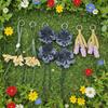 Hanger Pu Flower Keychain Lavender Bag Charm Trendy Pu Leather Flower Pendant  Women