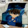 3D Detective Conan Anime Cartoon HD Blanket,Soft Throw Blanket for Home Bedroom Bed Sofa Picnic Travel Office Cover Blanket S#