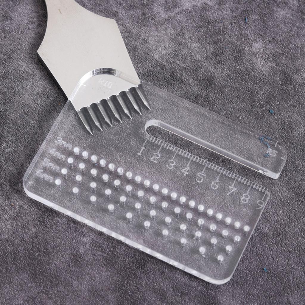 Acrylic Punching Aid Plate Leather Stitching Punch Aid Plate Leathercraft Punch Tool, Leather Stitching Aid Plate