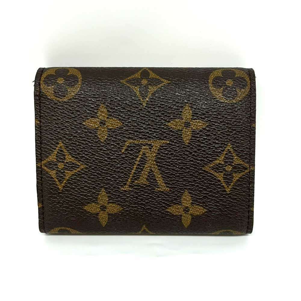 Б/у кошелек LOUIS VUITTON трехскладной холст Monogram унисекс