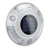 Solar Deck Lights Driveway Dock Lights 12 Led IP68 Waterproof Outdoor Warning Step Lights for Driveway Sidewalk Garden