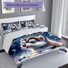 3PC Custom Name Winter Husky Dreams Bedding Set Printed Bedding Set Duvet Cover Closure Includes 1 Duvet Cover & 2 Pillowcases for All Seasons Bedroom