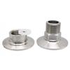 G 5/8" BSPP Наружная Внутренняя x 1.5" Tri Clamp Фланец Наружный Диаметр 50.5мм Санитарный Фитинг Нержавеющая Сталь SUS 304 Бытовой Класс Пищевой Класс