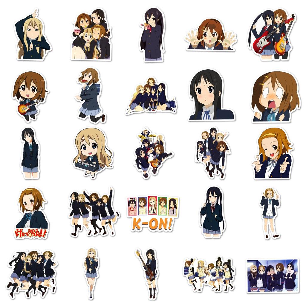 K-ON! Graffiti Cross-Border Japanese Comics DIY Sticker Set: Phone, Luggage, Waterproof.
