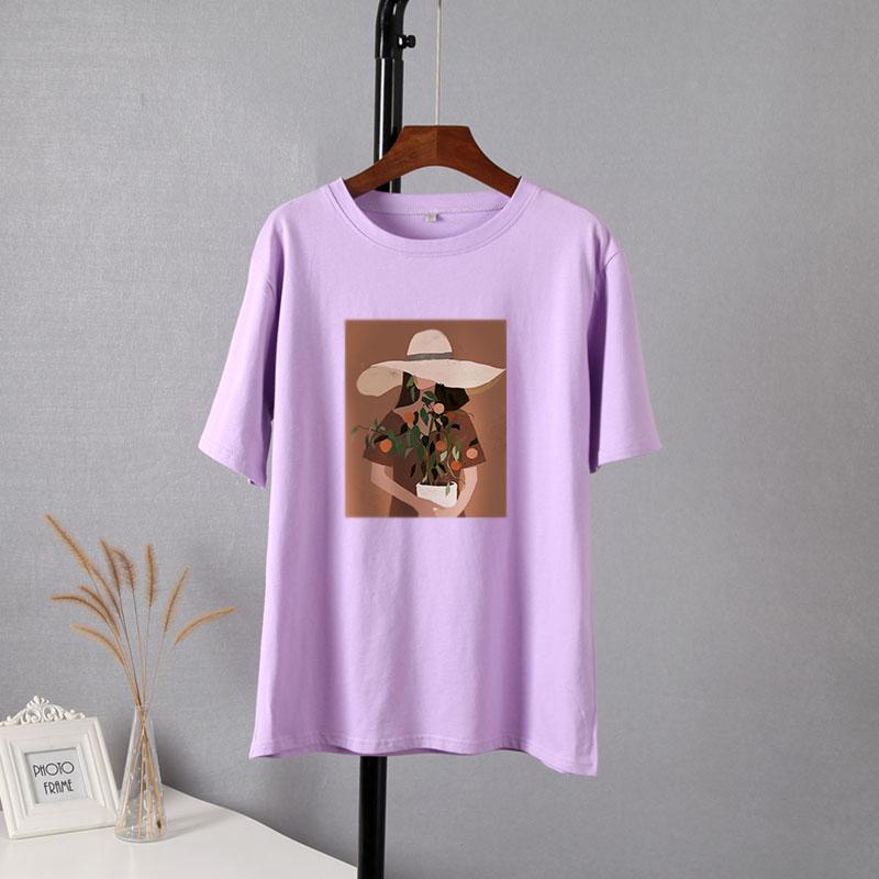 Женские футболки Hirsionsan с эстетическим графическим принтом, милые кавайные мягкие хлопковые свободные футболки в стиле Харадзюку, винтажные повседневные женские топы в готическом стиле