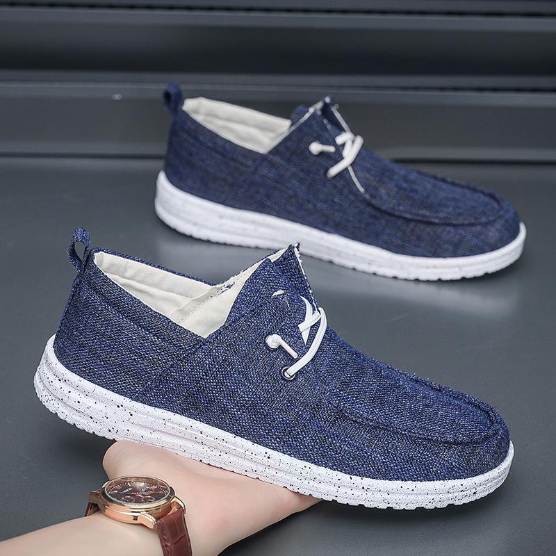Спортивная обувь Tide Одинарная обувь Удобная Дышащая Износостойкая Обувь для ходьбы Осенняя Мужская обувь Модная Повседневная обувь Низкий верх Мужская Тканевая обувь Обувь для скейтборда