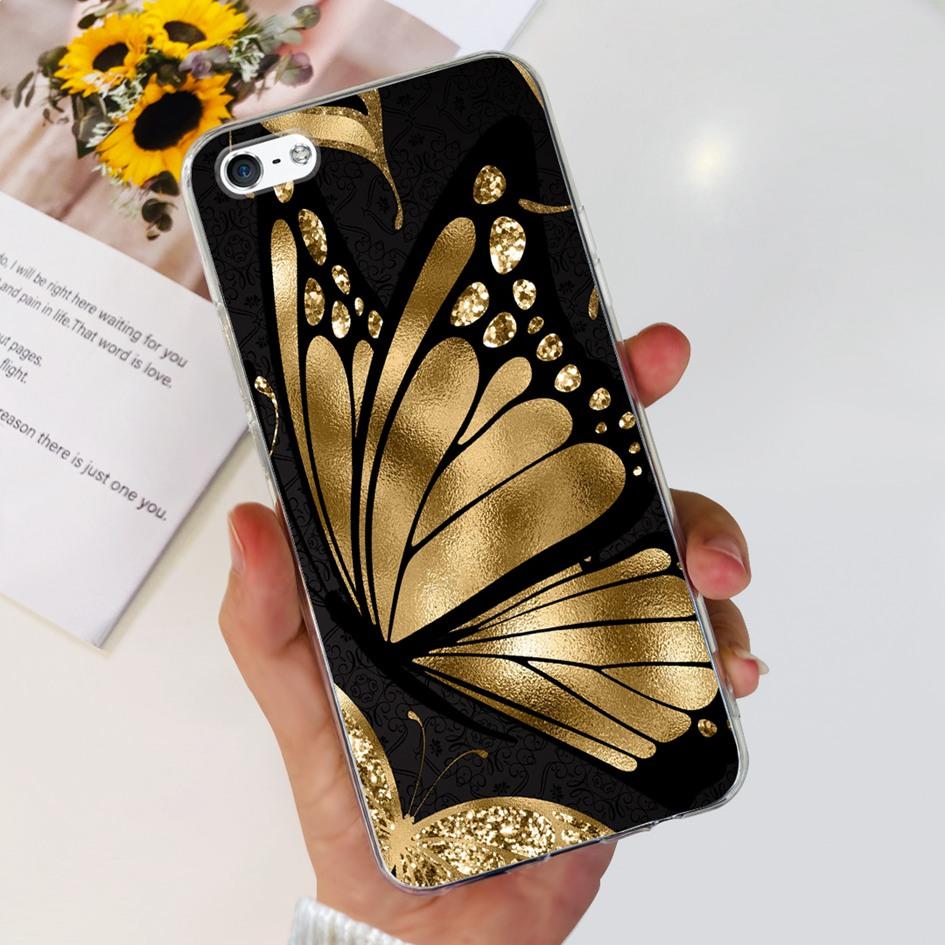 For iPhone 5 5S Case Fashion Astronaut Art Painted Shockproof Soft Cover For iPhone SE 2016 2020 SE2 TPU Funda on iPhone5 Bumper