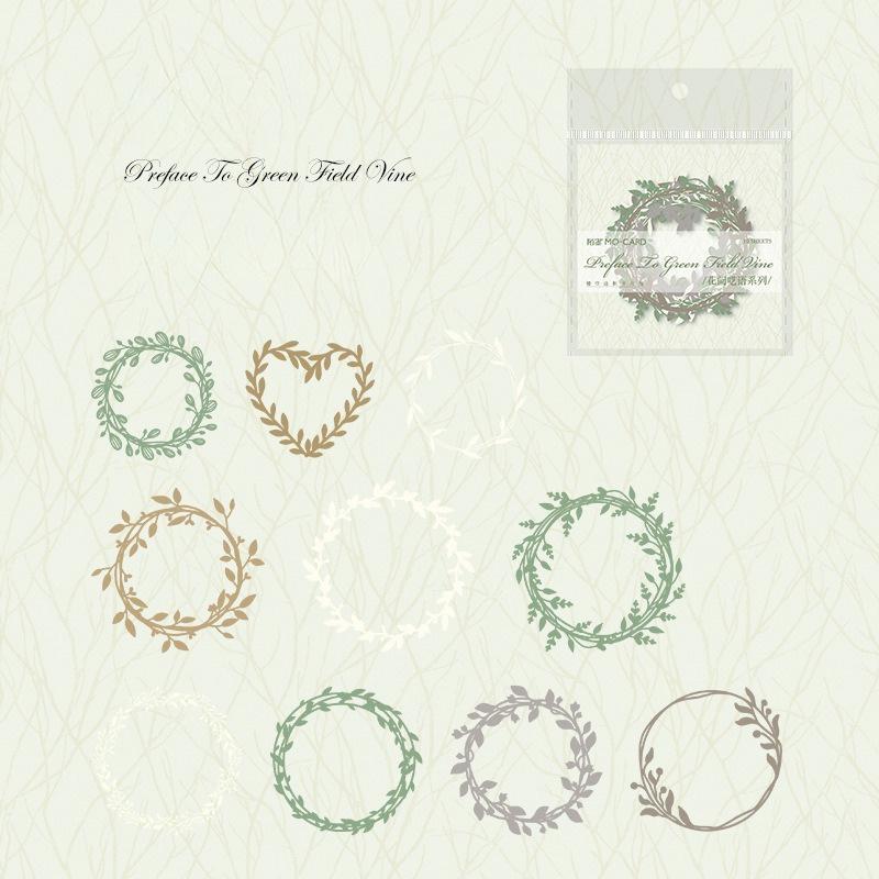 1 шт. Набор карточек с полыми рамками Серия «Шепот цветов» Легкий ретро солевая серия Венок бабочка материал для украшения блокнота бумага и карточка