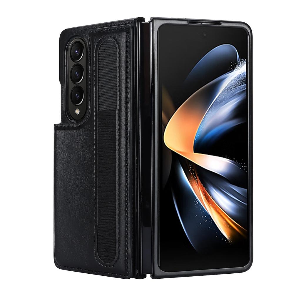 Foldable Screen PU Leather Shockproof Protective Case for Samsung Galaxy Z Fold 7 /6 /5 Mobile Phone Case with Pen Slot