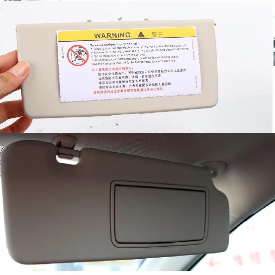 For Honda CR-V CRV 2017-2022 Gray/Beige Replacement Cover Windshield Car Sun Visor Interior Mirror Cover