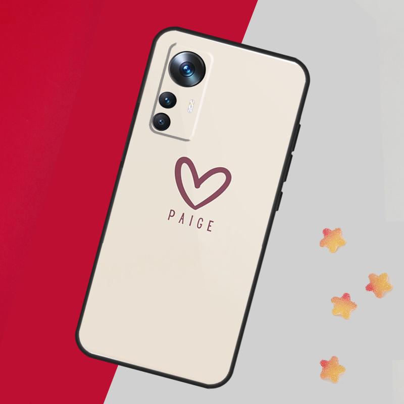 Personalized Name Pastel Custom Case For Xiaomi 14 13 11T 12T 13T Pro 12 Lite 12X POCO X3 X5 Pro X4 F4 M5 M5s F3 F5 Cover