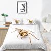 3D Spider Pattern Bedding Set Insect Printed Down Duvet Cover with Pillowcase Youth Single Double Bed Full Size Home Decoration
