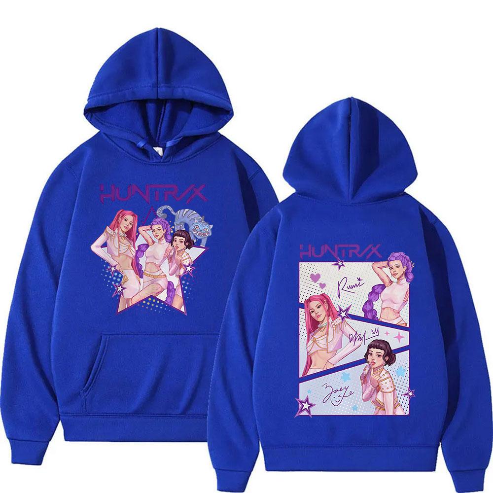 K-pop Истребители демонов Аниме Худи Мира Руми Джоуи Толстовка-пуловер с капюшоном Мужская Женская Винтажная мода Флис Оверсайз