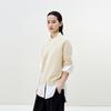 LESS 2025 Spring Round Neck Cashmere Pullover Sweater