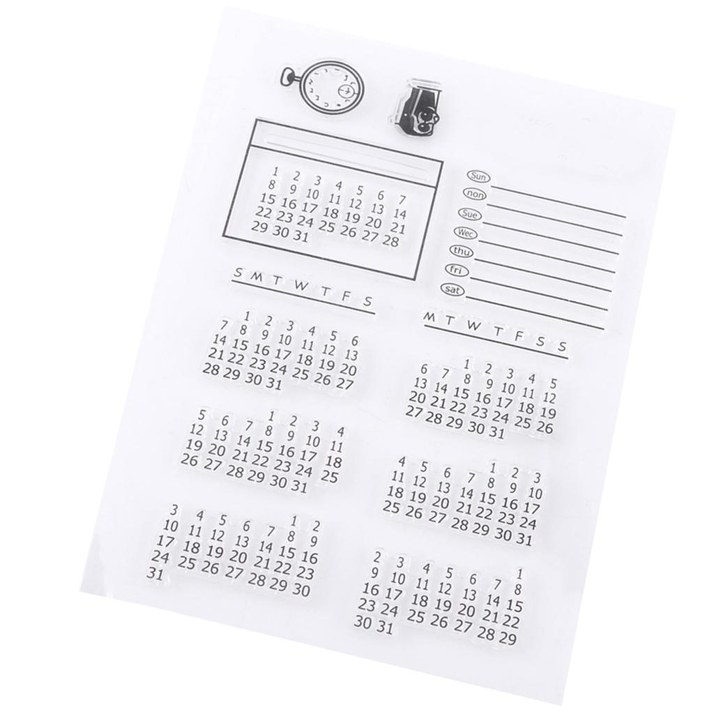 Transparent Clear Silicone Stamp Seal for Scrapbooking Photo Album Decorative Calendar